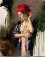 Pino Daeni - Impression oil painting.